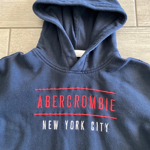 Boys Abercrombie Kids Navy Hoodie/Pullover - Picture 4 of 7